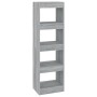 Estantería/divisor de espacios gris Sonoma 40x30x135 cm de vidaXL, Librerías y estanterías - Ref: Foro24-813591, Precio: 49,8...