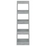 Estantería/divisor de espacios gris Sonoma 40x30x135 cm de vidaXL, Librerías y estanterías - Ref: Foro24-813591, Precio: 49,8...