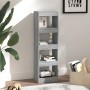 Estantería/divisor de espacios gris Sonoma 40x30x135 cm de vidaXL, Librerías y estanterías - Ref: Foro24-813591, Precio: 49,8...