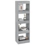 Estantería/divisor de espacios gris Sonoma 40x30x135 cm de vidaXL, Librerías y estanterías - Ref: Foro24-813591, Precio: 49,8...