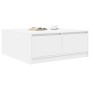 Mesa de centro con cajones blanca 100x100x40 cm en Mesas de centro | Comprar online en Foru.es