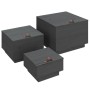 Cajas de almacenaje con tapa 3 pzas madera maciza pino gris de vidaXL, Taquillas y armarios de almacenamiento - Ref: Foro24-8...