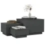Storage boxes with lid, set of 3, made of solid gray pine wood. by vidaXL, Lockers and storage cabinets - Ref: Foro24-818247,...