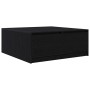 Mesa de centro con cajones roble negro 100x100x40 cm en Mesas de centro | Comprar online en Foru.es