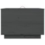 Cajas de almacenaje con tapa 3 pzas madera maciza pino gris de vidaXL, Taquillas y armarios de almacenamiento - Ref: Foro24-8...