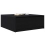 Mesa de centro con cajones roble negro 100x100x40 cm en Mesas de centro | Comprar online en Foru.es