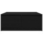 Mesa de centro con cajones roble negro 100x100x40 cm en Mesas de centro | Comprar online en Foru.es
