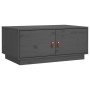 Mesa de centro de madera maciza de pino gris 80x50x35 cm de vidaXL, Mesas de centro - Ref: Foro24-818252, Precio: 80,14 €, De...