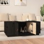 Mesa de centro de madera maciza de pino negro 100x50x41 cm de vidaXL, Mesas de centro - Ref: Foro24-818259, Precio: 119,90 €,...
