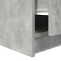 Mesa de centro con cajones gris hormigón 100x100x40 cm en Mesas de centro | Comprar online en Foru.es