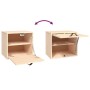 Armario de pared de madera maciza de pino 40x30x35 cm de vidaXL, Estantes y estanterías - Ref: Foro24-818345, Precio: 53,00 €...