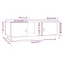 Mesa de centro de madera maciza de pino negro 100x50x35 cm de vidaXL, Mesas de centro - Ref: Foro24-818269, Precio: 90,87 €, ...
