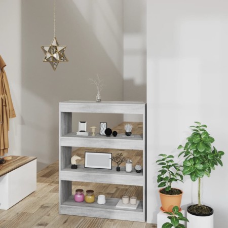 Estantería madera contrachapada gris Sonoma 80x30x103 cm de vidaXL, Librerías y estanterías - Ref: Foro24-813618, Precio: 55,...