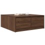 Mesa de centro con cajones roble marrón 100x100x40 cm en Mesas de centro | Comprar online en Foru.es