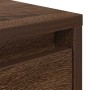 Mesa de centro con cajones roble marrón 100x100x40 cm en Mesas de centro | Comprar online en Foru.es