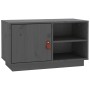 Mueble de TV de madera maciza de pino gris 70x34x40 cm de vidaXL, Muebles TV - Ref: Foro24-818237, Precio: 65,98 €, Descuento: %