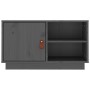 Mueble de TV de madera maciza de pino gris 70x34x40 cm de vidaXL, Muebles TV - Ref: Foro24-818237, Precio: 65,98 €, Descuento: %