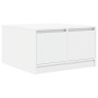 Mesa de centro con cajones blanca 70,5x70x40 cm en Mesas de centro | Comprar online en Foru.es