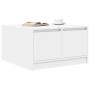 Mesa de centro con cajones blanca 70,5x70x40 cm en Mesas de centro | Comprar online en Foru.es