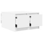 Mesa de centro con cajones blanca 70,5x70x40 cm en Mesas de centro | Comprar online en Foru.es