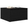 Mesa de centro con cajones roble negro 70,5x70x40 cm en Mesas de centro | Comprar online en Foru.es