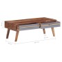 Mesa de centro de madera maciza gris 110x50x40 cm en Mesas de centro | Comprar online en Foru.es