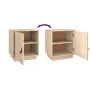 Mesitas de noche 2 uds madera maciza de pino 40x34x45 cm de vidaXL, Mesitas de noche - Ref: Foro24-818276, Precio: 71,00 €, D...