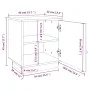 Mesitas de noche 2 uds madera maciza de pino 40x34x45 cm de vidaXL, Mesitas de noche - Ref: Foro24-818276, Precio: 71,00 €, D...