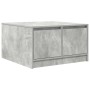 Mesa de centro con cajones gris hormigón 70,5x70x40 cm en Mesas de centro | Comprar online en Foru.es