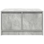 Mesa de centro con cajones gris hormigón 70,5x70x40 cm en Mesas de centro | Comprar online en Foru.es
