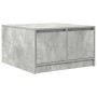 Mesa de centro con cajones gris hormigón 70,5x70x40 cm en Mesas de centro | Comprar online en Foru.es