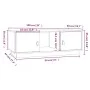 Mesa de centro de madera maciza de pino gris 100x50x35 cm de vidaXL, Mesas de centro - Ref: Foro24-818267, Precio: 89,58 €, D...