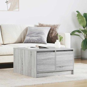 Mesa de centro con cajones Sonoma gris 70,5x70x40 cm en Mesas de centro | Comprar online en Foru.es