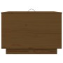Cajas de almacenaje con tapa 3 pzas madera maciza pino miel de vidaXL, Taquillas y armarios de almacenamiento - Ref: Foro24-8...