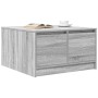 Mesa de centro con cajones Sonoma gris 70,5x70x40 cm en Mesas de centro | Comprar online en Foru.es