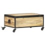 Mesa de centro de madera maciza de mango 70x50x33 cm en Mesas de centro | Comprar online en Foru.es