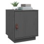 Mesitas de noche 2 uds madera maciza pino gris 40x34x45 cm de vidaXL, Mesitas de noche - Ref: Foro24-818280, Precio: 64,25 €,...
