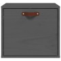 Armario de pared de madera maciza de pino gris 40x30x35 cm de vidaXL, Estantes y estanterías - Ref: Foro24-818347, Precio: 48...