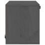 Armario de pared de madera maciza de pino gris 40x30x35 cm de vidaXL, Estantes y estanterías - Ref: Foro24-818347, Precio: 48...