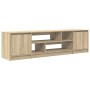 Mueble de TV de roble Sonoma 188,5x41x50 cm Madera ingeniería en Muebles TV | Comprar online en Foru.es