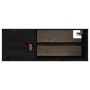 Armarios de pared 2 uds madera maciza pino negro 80x30x30 cm de vidaXL, Estantes y estanterías - Ref: Foro24-818394, Precio: ...