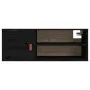 Armarios de pared 2 uds madera maciza pino negro 80x30x30 cm de vidaXL, Estantes y estanterías - Ref: Foro24-818394, Precio: ...