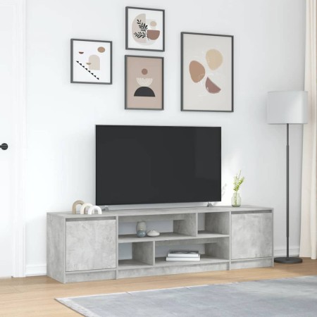 Mueble de TV gris hormigón 188,5x41x50 cm madera de ingeniería en Muebles TV | Comprar online en Foru.es