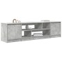 Mueble de TV gris hormigón 188,5x41x50 cm madera de ingeniería en Muebles TV | Comprar online en Foru.es