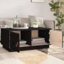 Mesa de centro de madera maciza de pino negro 80x50x35 cm de vidaXL, Mesas de centro - Ref: Foro24-818254, Precio: 80,45 €, D...