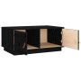 Mesa de centro de madera maciza de pino negro 80x50x35 cm de vidaXL, Mesas de centro - Ref: Foro24-818254, Precio: 80,45 €, D...