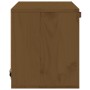 Armario de pared madera maciza de pino marrón miel 40x30x35 cm de vidaXL, Estantes y estanterías - Ref: Foro24-818348, Precio...