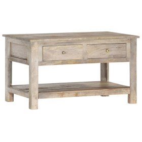 Mesa de centro de madera maciza de mango 82x52x47 cm en Mesas de centro | Comprar online en Foru.es