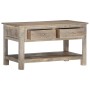 Mesa de centro de madera maciza de mango 82x52x47 cm en Mesas de centro | Comprar online en Foru.es
