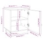 Mesitas de noche 2 uds madera de pino marrón miel 40x34x45 cm de vidaXL, Mesitas de noche - Ref: Foro24-818282, Precio: 80,24...